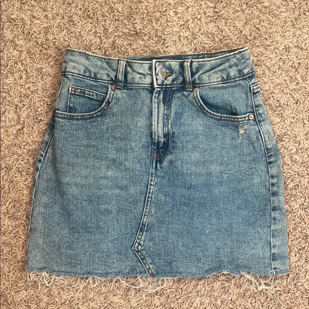 Denim Mini Skirt